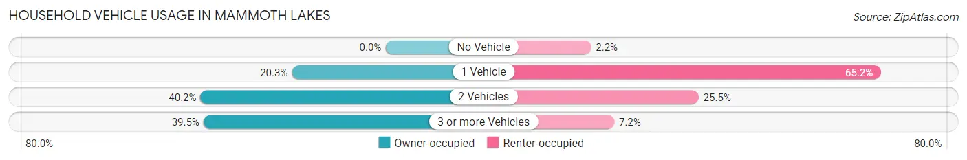 Household Vehicle Usage in Mammoth Lakes
