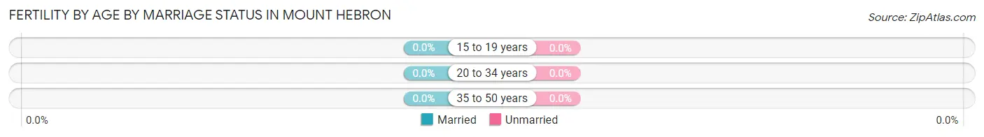 Female Fertility by Age by Marriage Status in Mount Hebron