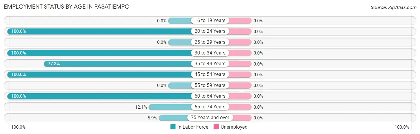 Employment Status by Age in Pasatiempo