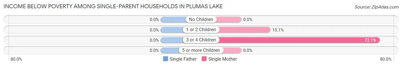 Income Below Poverty Among Single-Parent Households in Plumas Lake