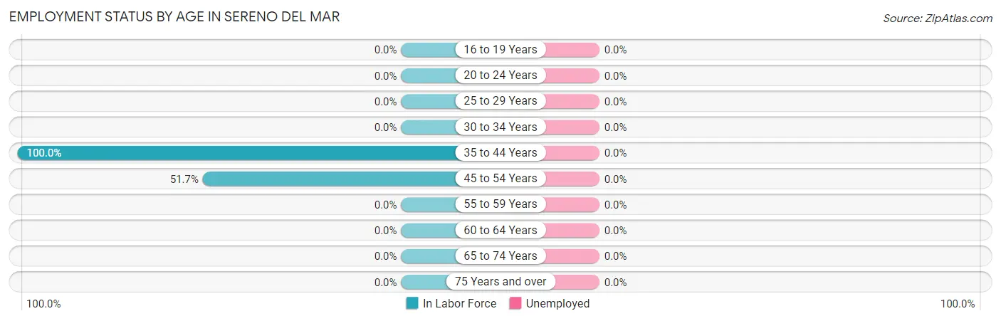 Employment Status by Age in Sereno del Mar