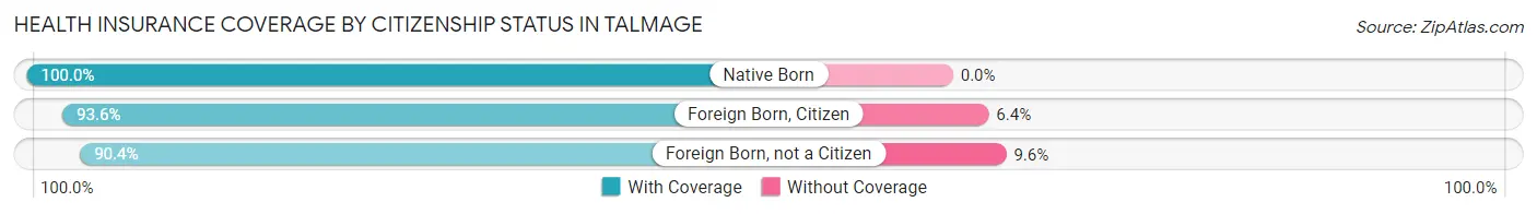 Health Insurance Coverage by Citizenship Status in Talmage