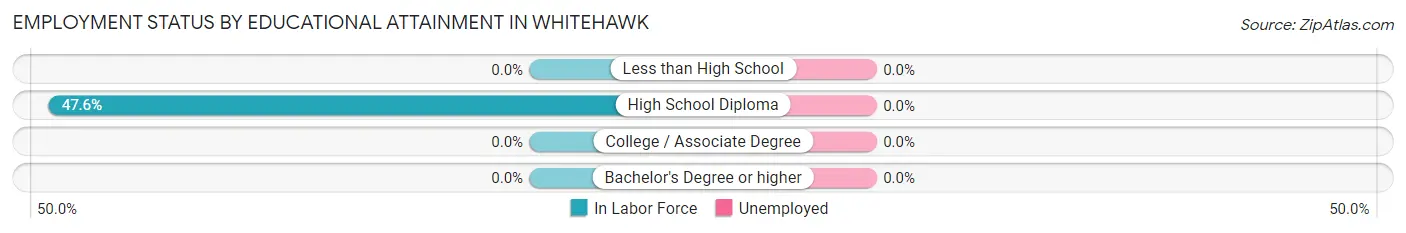 Employment Status by Educational Attainment in Whitehawk