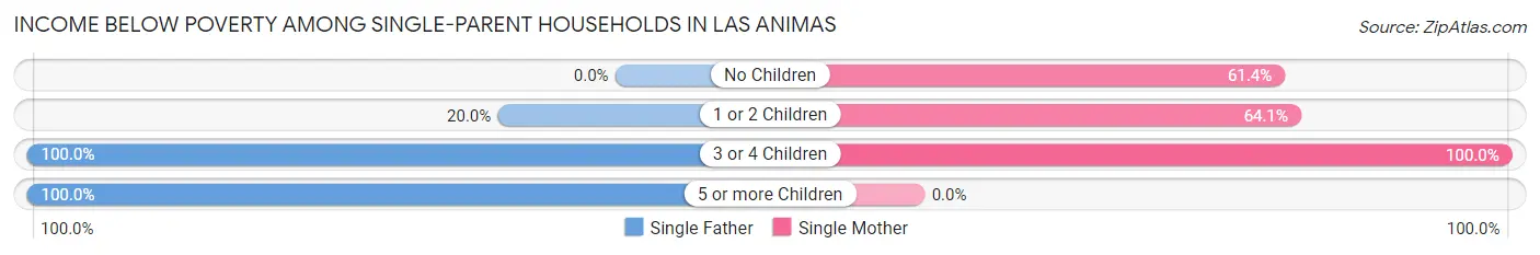Income Below Poverty Among Single-Parent Households in Las Animas