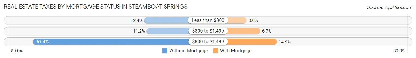 Real Estate Taxes by Mortgage Status in Steamboat Springs