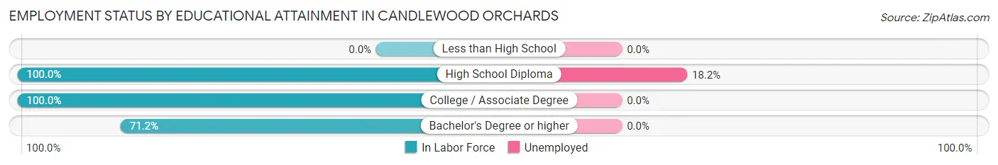 Employment Status by Educational Attainment in Candlewood Orchards