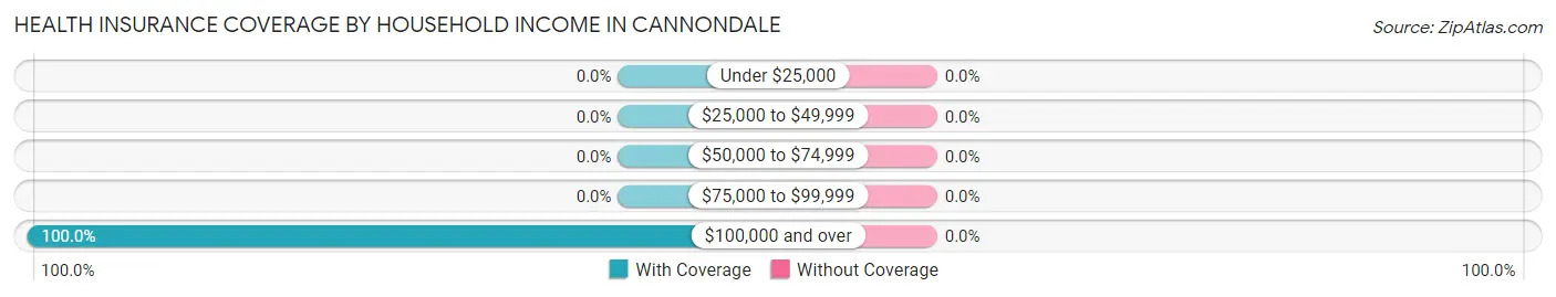 Health Insurance Coverage by Household Income in Cannondale