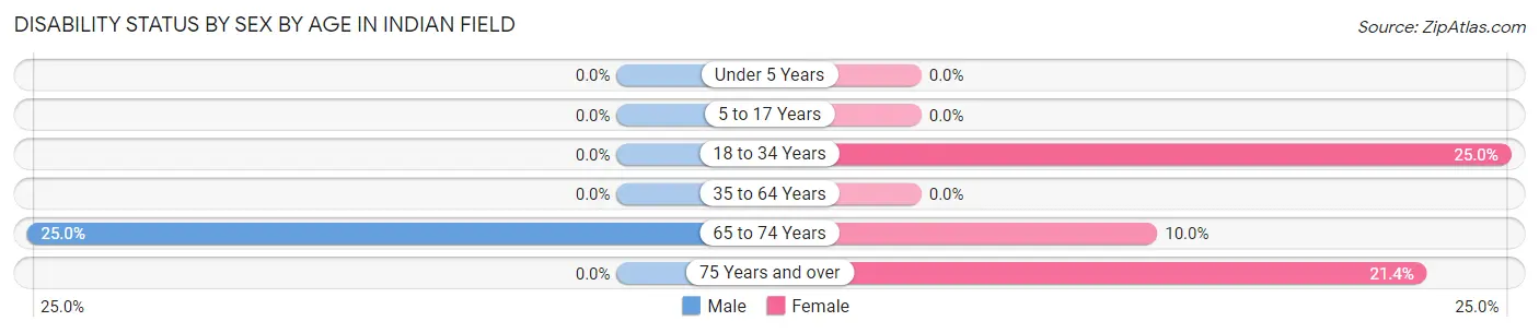 Disability Status by Sex by Age in Indian Field