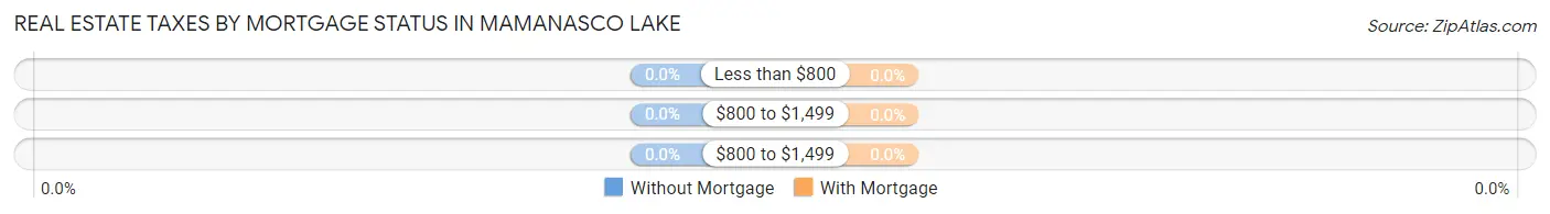 Real Estate Taxes by Mortgage Status in Mamanasco Lake