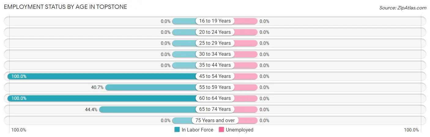 Employment Status by Age in Topstone