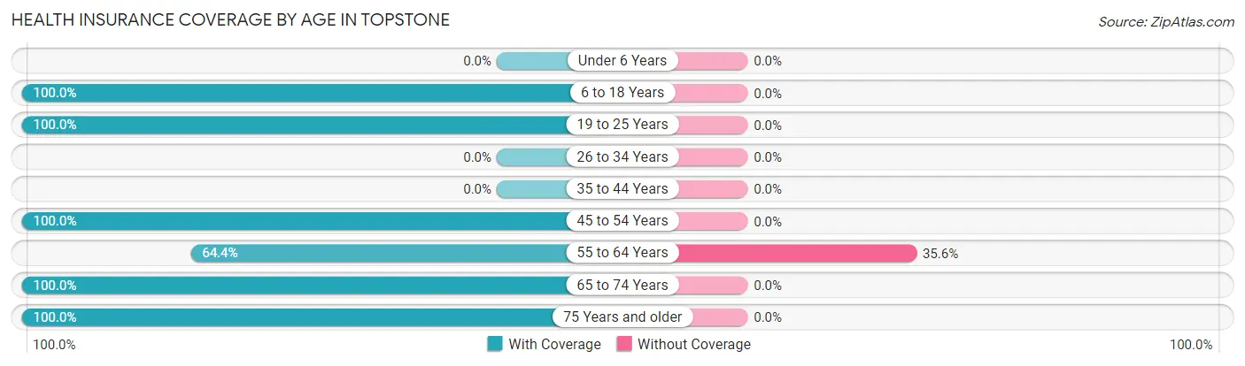 Health Insurance Coverage by Age in Topstone