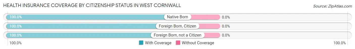 Health Insurance Coverage by Citizenship Status in West Cornwall