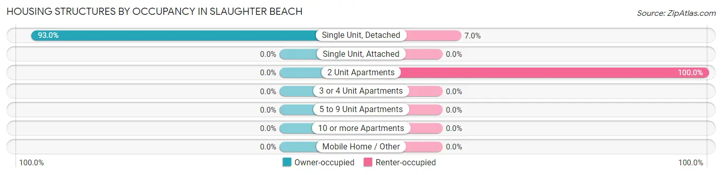 Housing Structures by Occupancy in Slaughter Beach