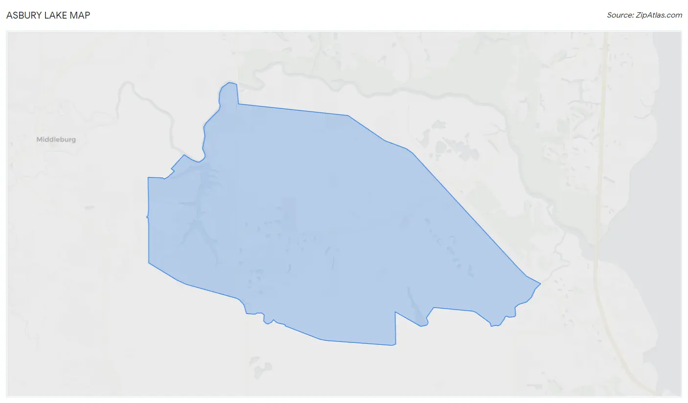 Asbury Lake Map
