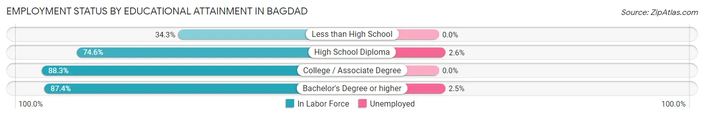 Employment Status by Educational Attainment in Bagdad