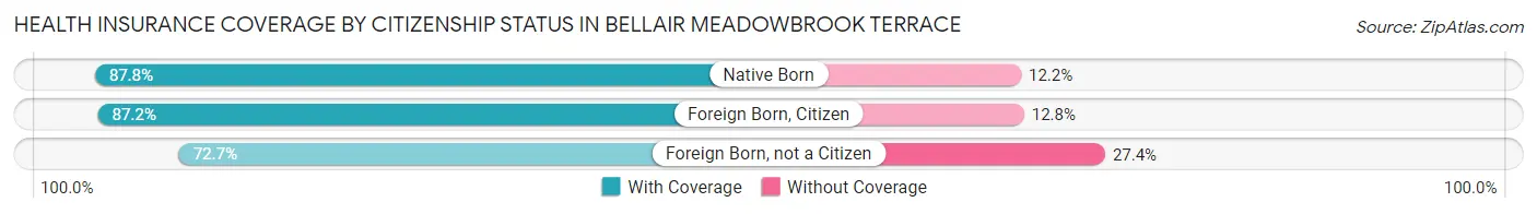 Health Insurance Coverage by Citizenship Status in Bellair Meadowbrook Terrace