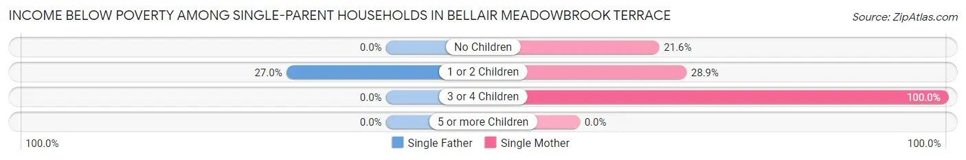 Income Below Poverty Among Single-Parent Households in Bellair Meadowbrook Terrace