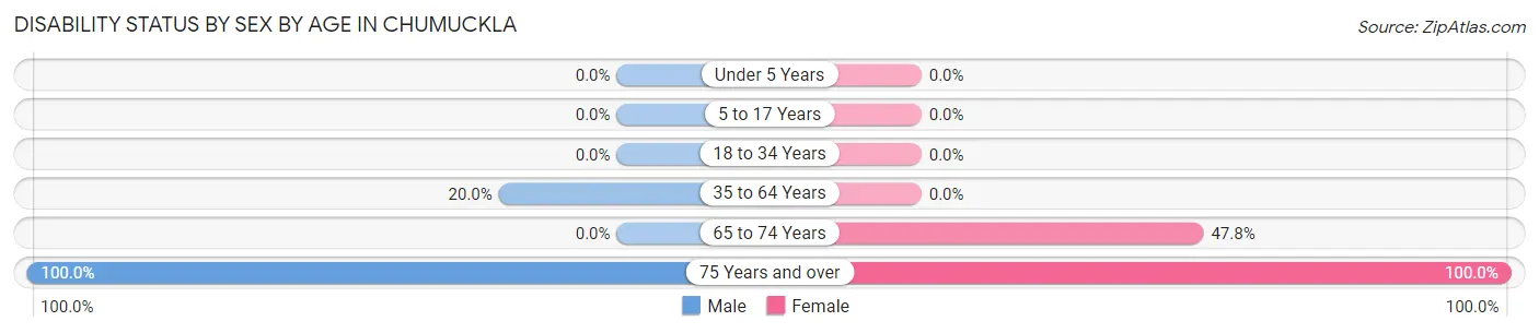 Disability Status by Sex by Age in Chumuckla