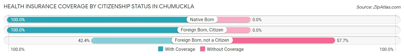 Health Insurance Coverage by Citizenship Status in Chumuckla