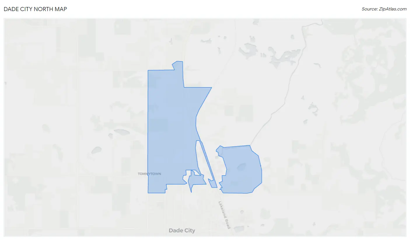 Dade City North Map
