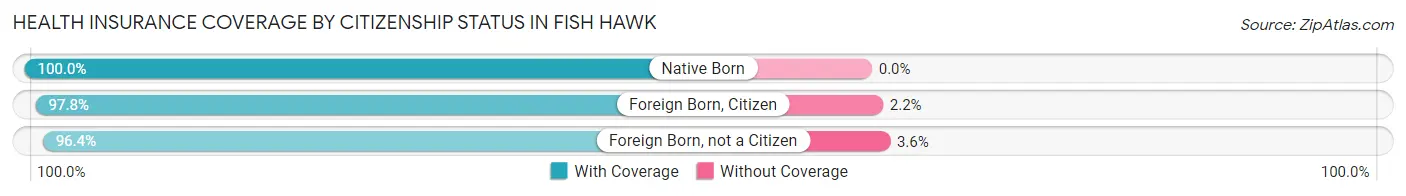 Health Insurance Coverage by Citizenship Status in Fish Hawk