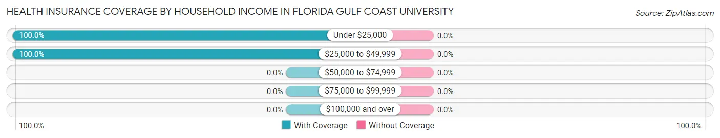 Health Insurance Coverage by Household Income in Florida Gulf Coast University