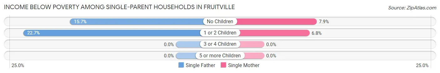 Income Below Poverty Among Single-Parent Households in Fruitville
