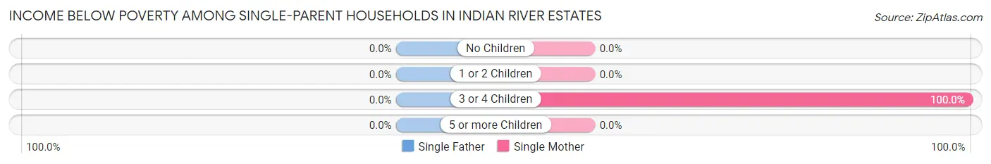 Income Below Poverty Among Single-Parent Households in Indian River Estates