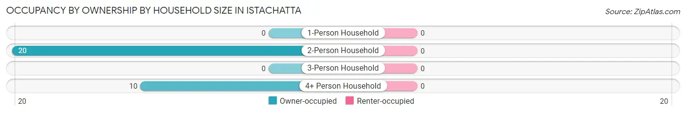Occupancy by Ownership by Household Size in Istachatta