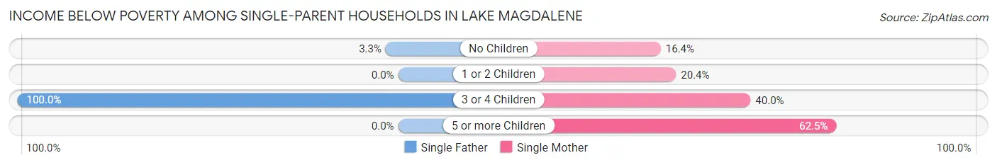 Income Below Poverty Among Single-Parent Households in Lake Magdalene