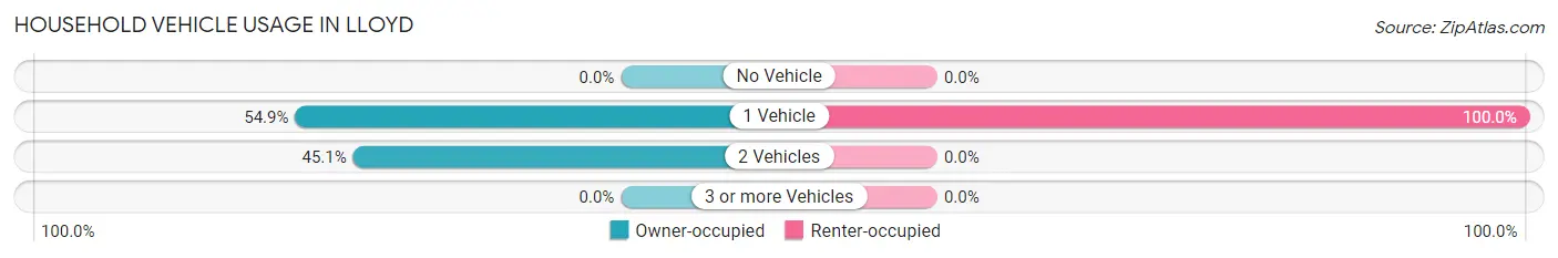 Household Vehicle Usage in Lloyd
