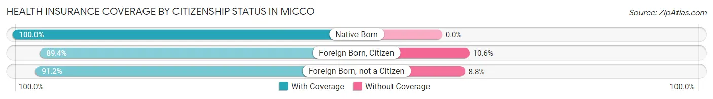 Health Insurance Coverage by Citizenship Status in Micco