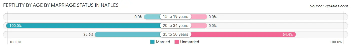 Female Fertility by Age by Marriage Status in Naples