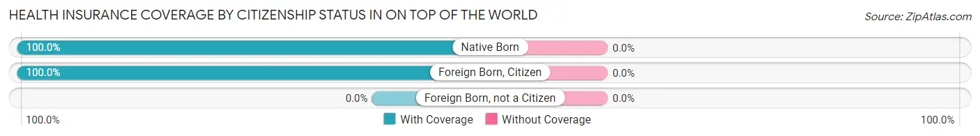 Health Insurance Coverage by Citizenship Status in On Top of the World