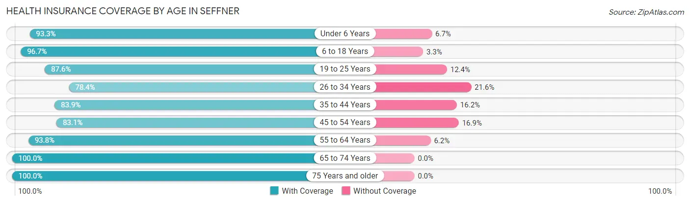 Health Insurance Coverage by Age in Seffner
