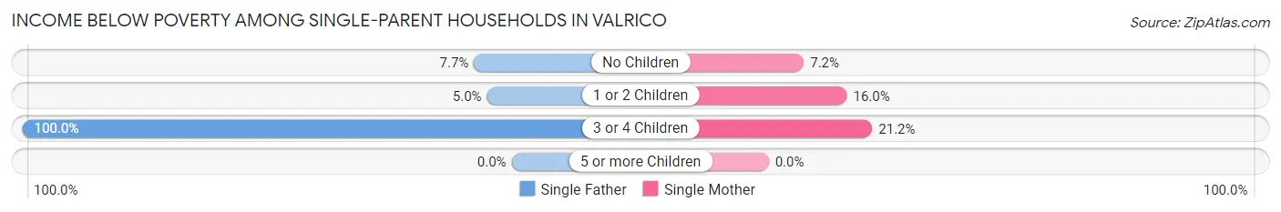 Income Below Poverty Among Single-Parent Households in Valrico