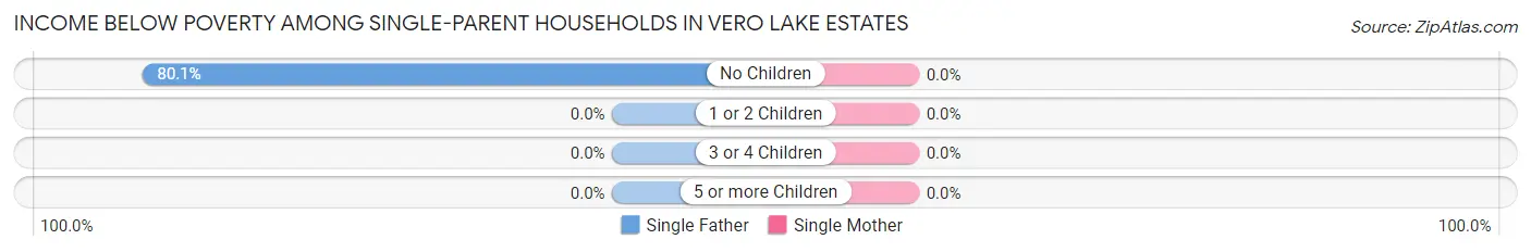 Income Below Poverty Among Single-Parent Households in Vero Lake Estates