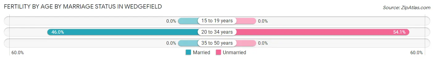 Female Fertility by Age by Marriage Status in Wedgefield