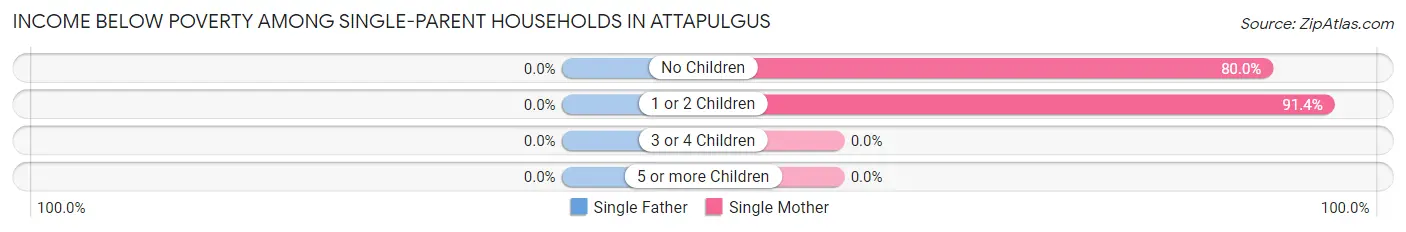 Income Below Poverty Among Single-Parent Households in Attapulgus