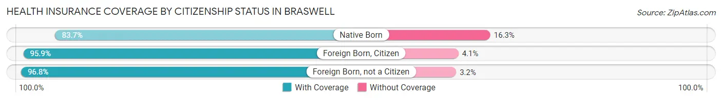 Health Insurance Coverage by Citizenship Status in Braswell