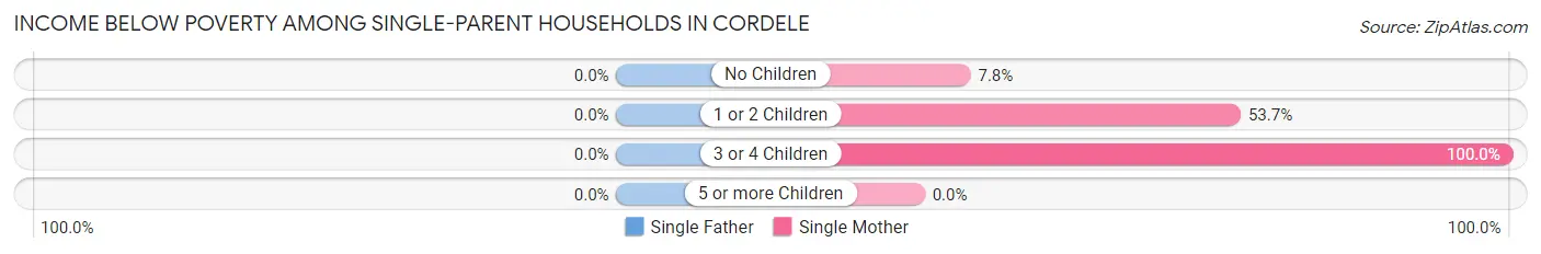 Income Below Poverty Among Single-Parent Households in Cordele