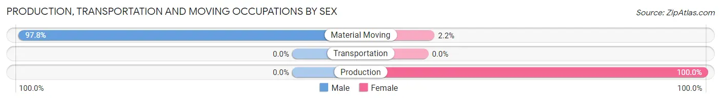 Production, Transportation and Moving Occupations by Sex in McCaysville