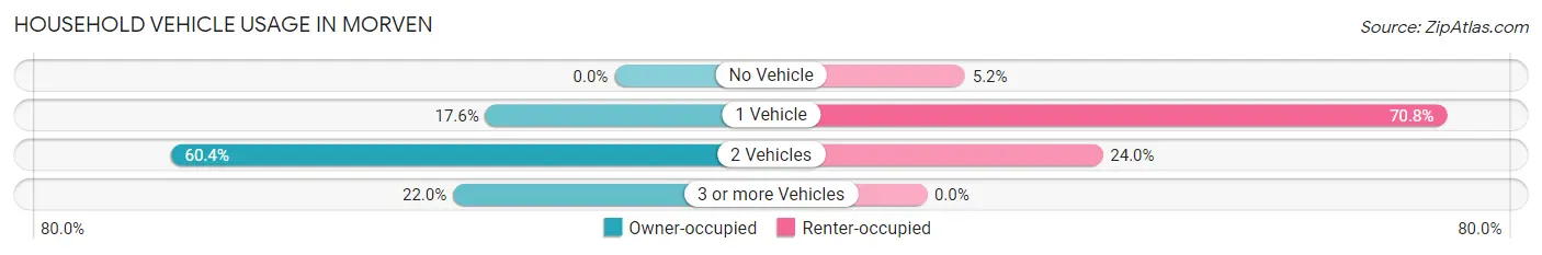 Household Vehicle Usage in Morven