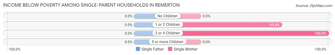 Income Below Poverty Among Single-Parent Households in Remerton