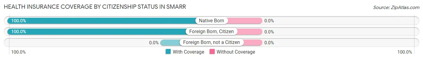 Health Insurance Coverage by Citizenship Status in Smarr