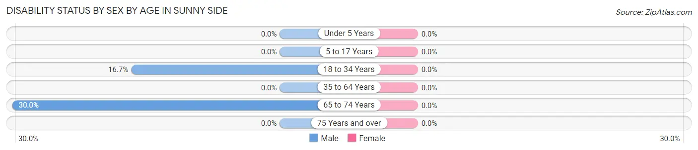Disability Status by Sex by Age in Sunny Side