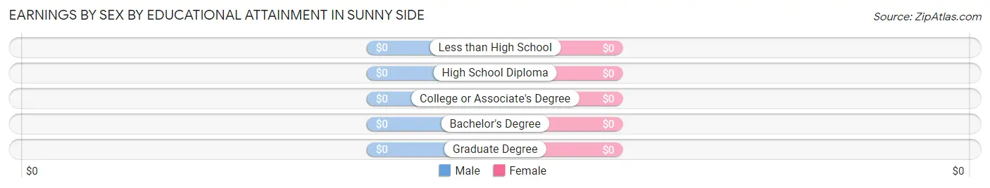Earnings by Sex by Educational Attainment in Sunny Side