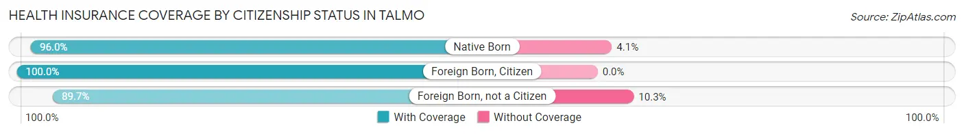 Health Insurance Coverage by Citizenship Status in Talmo