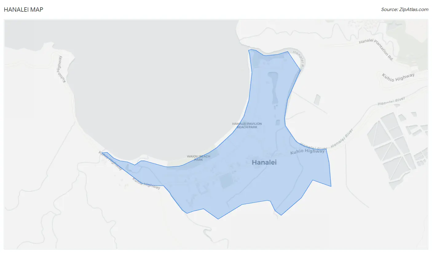 Hanalei Map