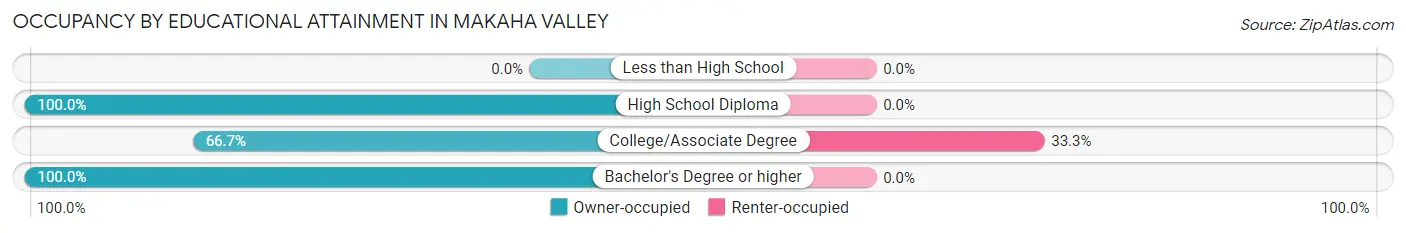 Occupancy by Educational Attainment in Makaha Valley